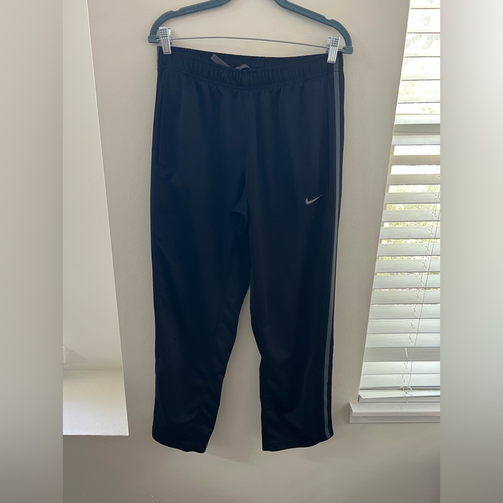 Nike Black Pants with Silver Logo
